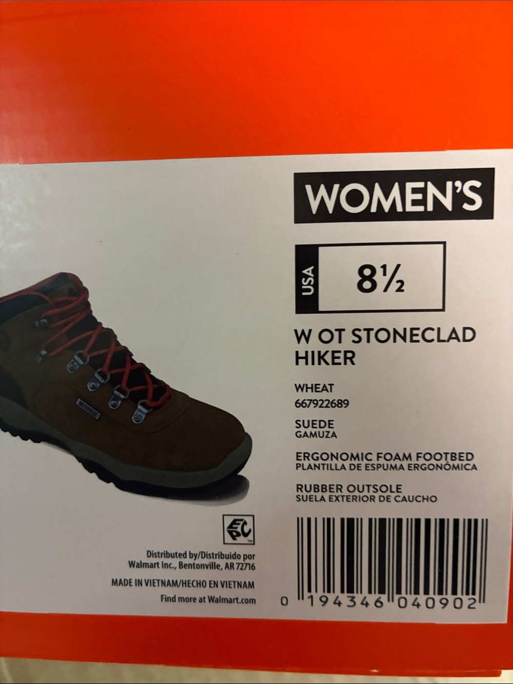 Ozark Trail Waterproof Stoneclad Hiker Boots - Picture 6 of 7